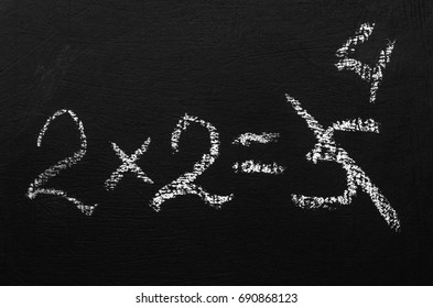 A mathematical example on a chalkboard