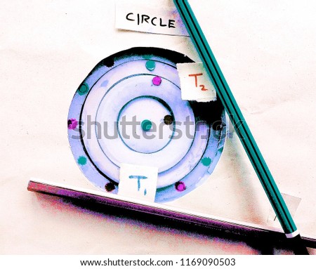 mathematics, circles, two tangents touches to a circle.