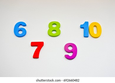 Vector Hand Drawn 3d Colorful Numbers Stock Vector (Royalty Free ...