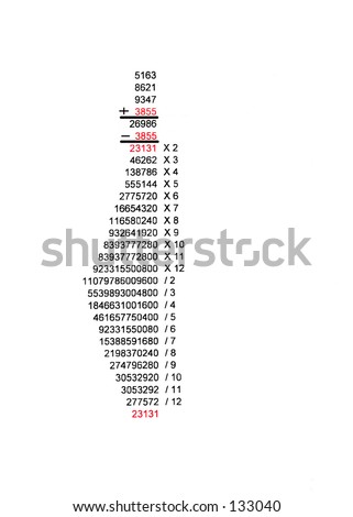 a mathmatical exercize
