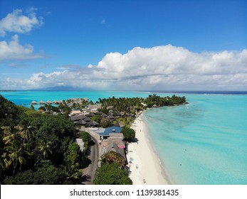 Matira Beach From The Air