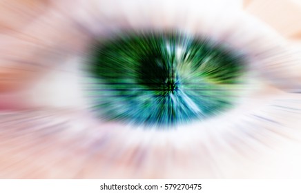matrix eyes concept, data encryption
