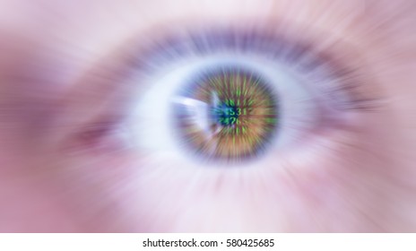 matrix eyes concept, data encryption