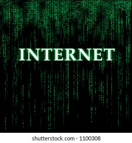 Matrix-like background - Internet