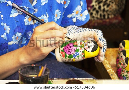 matryoshka doll painting craft skill the process of creating a piece of art
