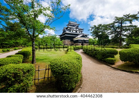 Matsue castle in Matsue, Shimane prefecture, Japan