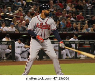 Matt Kemp Left Fielder For The Atlanta Braves At Case Field In Phoenix AZ USA August 23,2016.