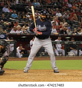 Matt Kemp Outfielder For The Atlanta Braves At Chase Field In Phoenix AZ USA 8,24,2016.