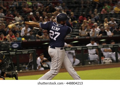 Matt Kemp  Outfielder For The San Diego Padres At Chase Field In Phoenix ,AZ USA July 5th,2016.