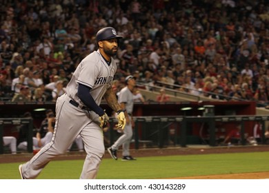 Matt Kemp Right Fielder For The San Diego Padres At Chase Field In Phoenix AZ USA 5-28-16.