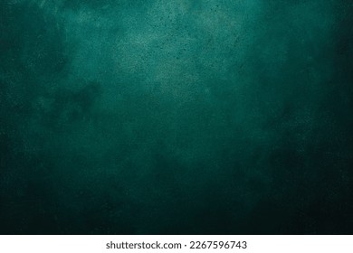 Matte green texture or background with stains, waves and grain elements. Image with place for text. Template for design