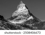 Matterhorn east face and Hornli ridge in the morning