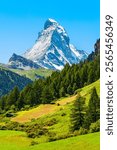 Matterhorn mountain range of the Alps, located between Switzerland and Italy