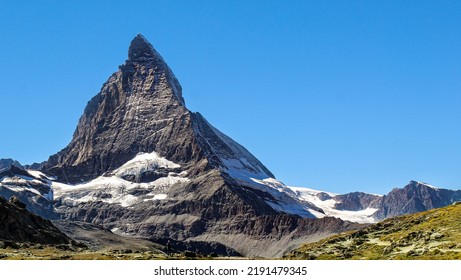 Matterhorn In Zermatt, Switzerland. Matterhorn Summer.