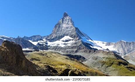 Matterhorn In Zermatt, Switzerland. Matterhorn Summer.