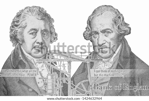 Matthew Boulton James Watt Portrait England Stock Photo (Edit Now)  1424632964