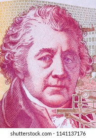 Matthew Boulton Portrait From English Money 
