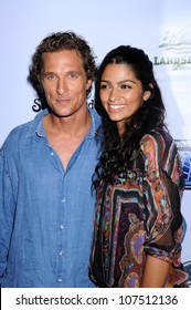 Matthew McConaughey And Camila Alves At The Los Angeles Premiere Of 'Surfer Dude'. Malibu Cinemas, Malibu, CA. 09-10-08