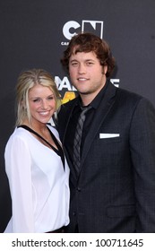 Matthew Stafford At The Cartoon Network Hall Of Game Awards, Barker Hangar, Santa Monica, CA 02-18-12