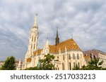 Matthias Church located atop the Buda Castle hill in Budapest, Hungary, on August 2, 2024.