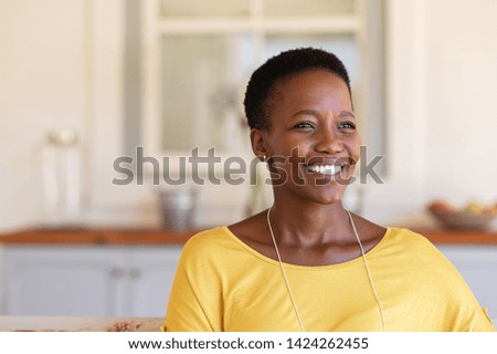 Similar – Image, Stock Photo beautiful woman at home by the window, enjoying a cup of tea. lifestyle indoors, autumn season