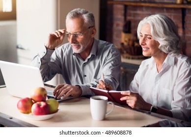 Mature Couple Doing Internet Research