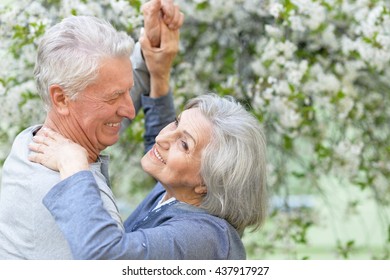 Mature Couple In Spring Park