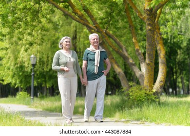 Mature Couple In Spring Park