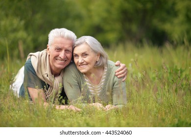 Mature Couple In Spring Park