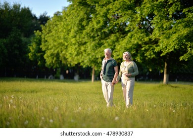 Mature Couple In Spring Park