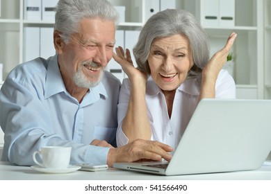 mature couple using laptop - Shutterstock ID 541566490