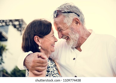 Mature Couple Vacationing At A Resort