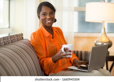 Mature Entrepreneur Working From Home￼