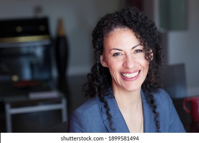 Mature Ethnic Woman Smiling At The Camera