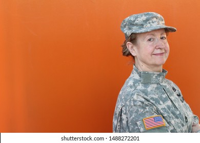 Mature Female U.S. Army Veteran 