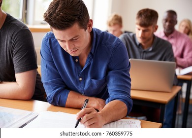 Mature Male Student Attending Adult Education Class - Shutterstock ID 760359775