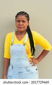 Mature Woman With Dreadlocks Braids