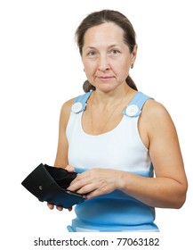 Mature Woman With Empty Wallet