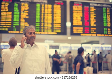 Matured Indian Male At Airport