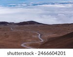 Maunakea Access Road to volcano summit.