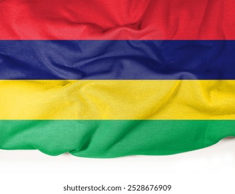 Mauritius flag is a conceptual image made of texture. Basemap and background concept. Double exposure hologram. News or Internet use. - Powered by Shutterstock