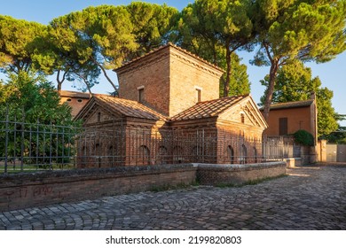 Mausoleum of Galla Placidia at morning, It was added to the World Heritage List, Ravenna , Emilia-Romagna, Italy - Shutterstock ID 2199820803
