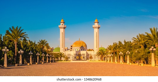 Mausoleum Of Habib Bourgiba, The First President Of The Republic Of Tunisia. Monastir