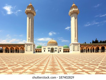 Mausoleum Of Habib Bourgiba, The First President Of The Republic Of Tunisia. Monastir 