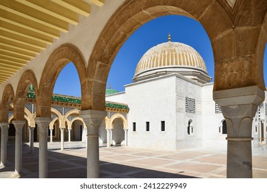 Mausoleum of Habib Bourguiba, the first president of Tunisia in Monastir