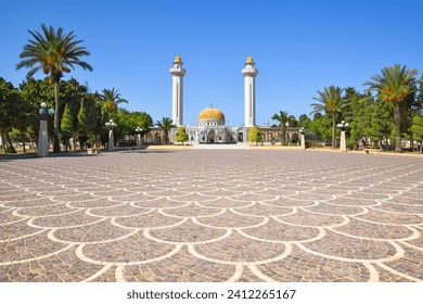 Mausoleum of Habib Bourguiba, the first president of Tunisia in Monastir