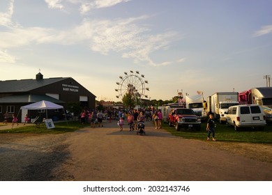 Mauston, Wisconsin USA - August 22nd, 2021: Juneau County Held Their Annual County Fair. 