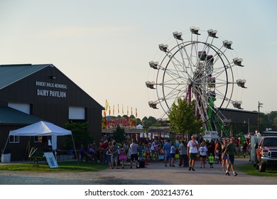 Mauston, Wisconsin USA - August 22nd, 2021: Juneau County Held Their Annual County Fair. 