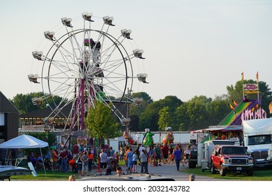 Mauston, Wisconsin USA - August 22nd, 2021: Juneau County Held Their Annual County Fair. 