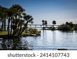 Max Brewer Causeway, viewed through the Titusville Marina